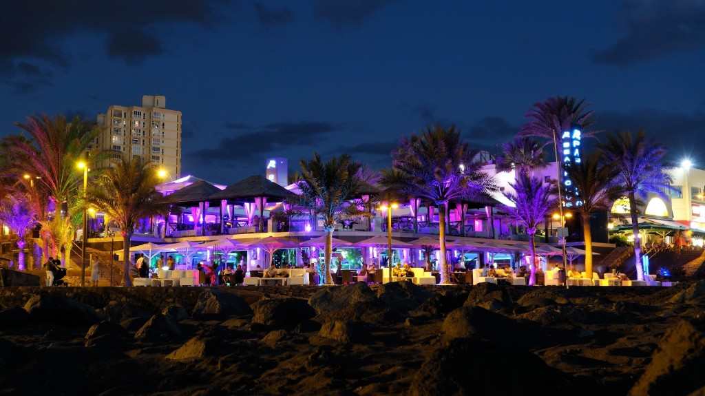 Al fresco dining under the neon lights on Miami Beach is a must!